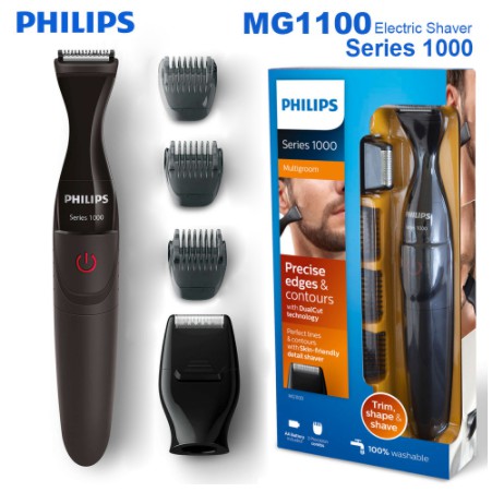 【Ready Stock Msia】Philips Beard Shaver Trimmer Battery Powered (Washable)