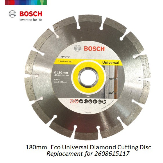 Bosch 7 Inch 180mm Eco Universal Diamond Cutting Disc 2608615113 Shopee Malaysia