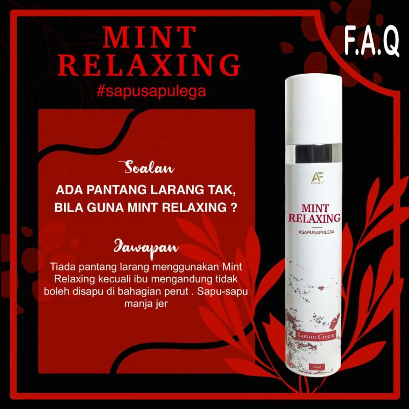 mint relaxing lotion
