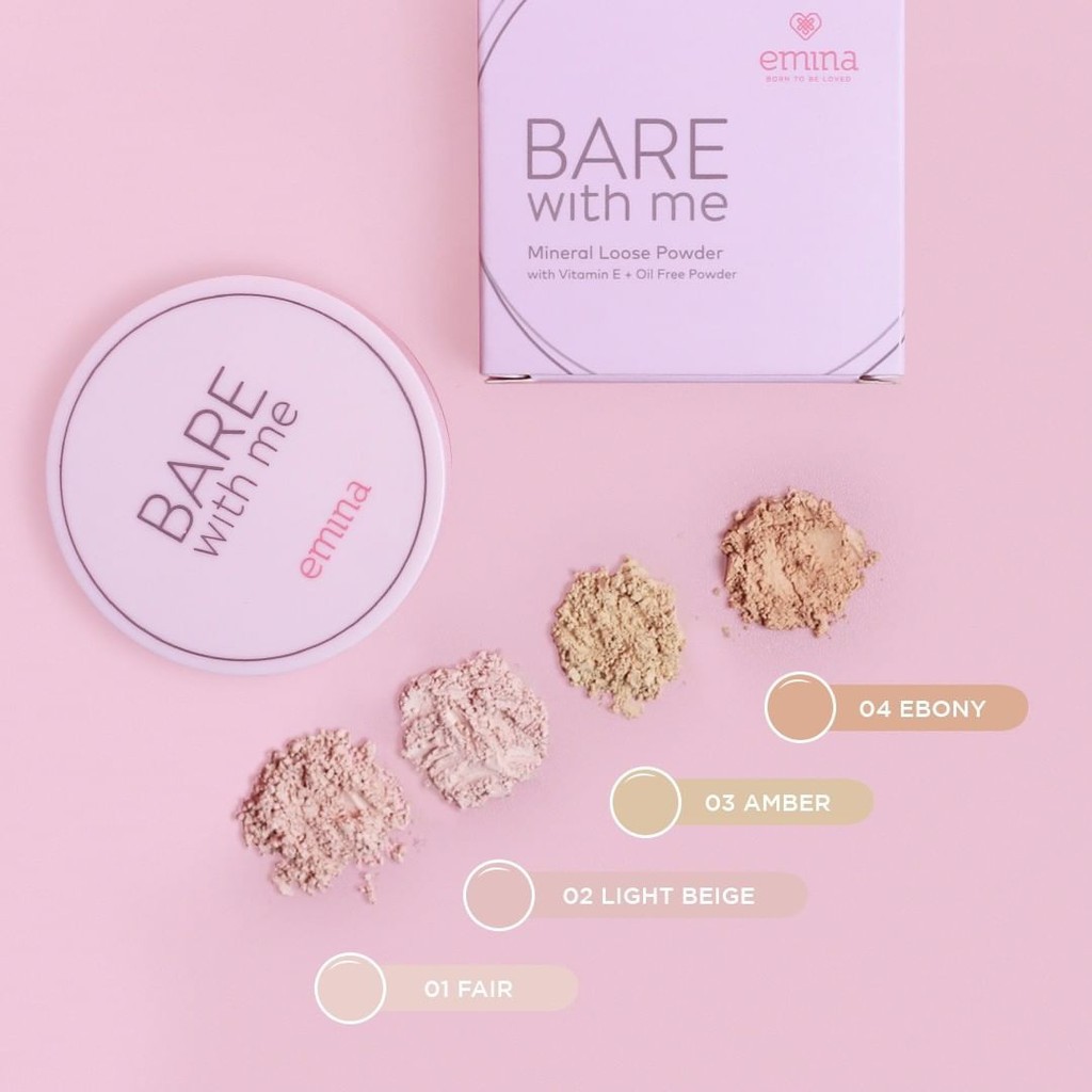 Emina Bare With Me Mineral Loose Powder | Shopee Malaysia