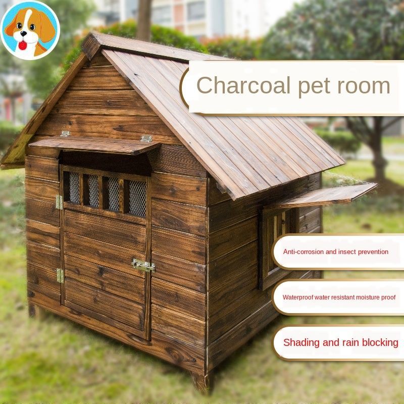 warm outdoor dog house