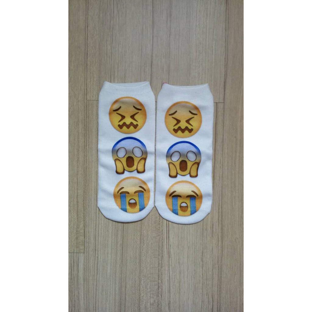 Emoji Ankle Socks 😖😱😭 Shopee Malaysia