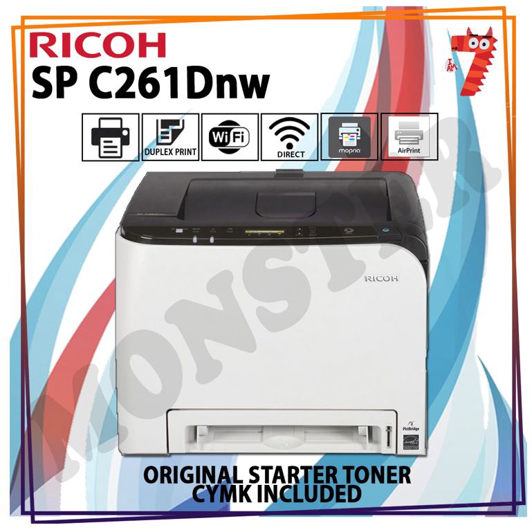 Как подключить принтер ricoh sp c261dnw по wifi