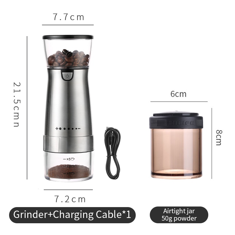 BINCOO Coffee Bean Electric Grinder Household Mini Automatic Coffee Machine for Office Outdoor Travel