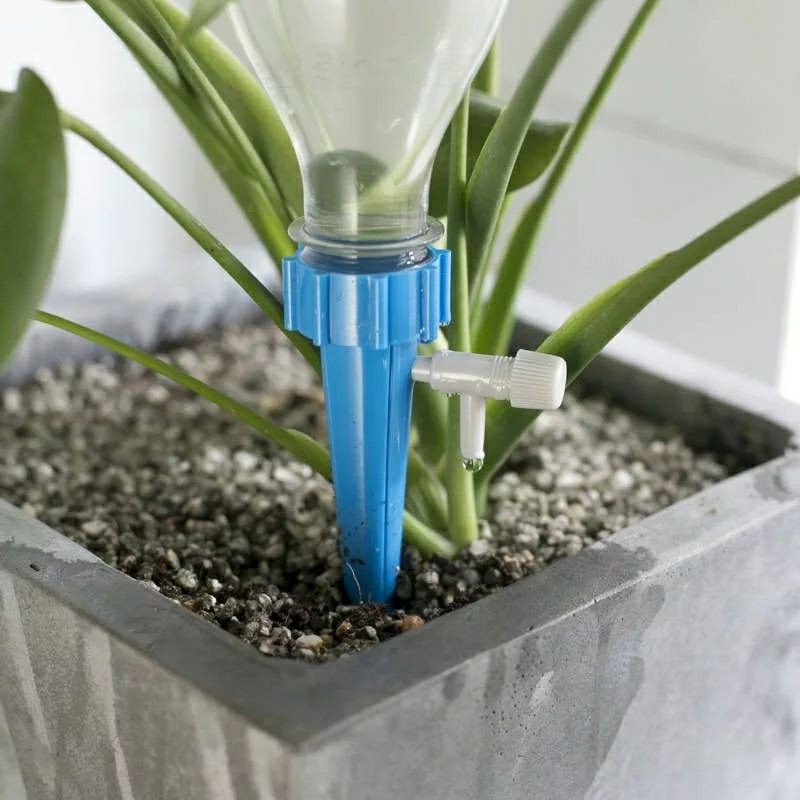 Buy Mrborong Mudah Siram Pokok Auto Automatic Plant Watering Spike With Valve Blue Seetracker Malaysia