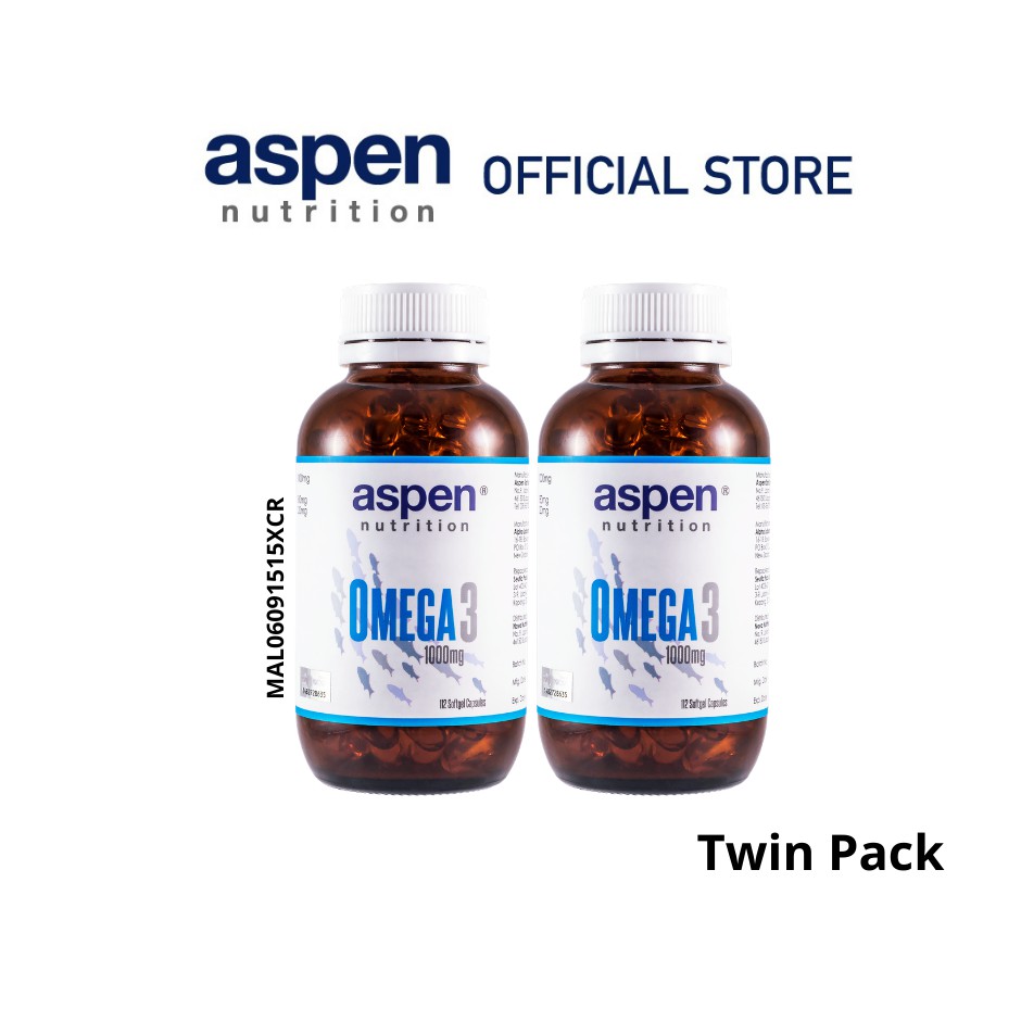 Aspen Nutrition Omega 3 1000mg Twin Pack (112's x 2)(EXP 05/2024