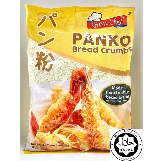 Panko White (BON CHEF) 1kg (Bread crumbs) (HALAL) Shopee Malaysia