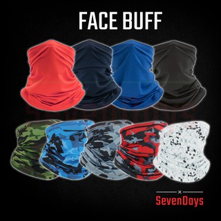 SevenDays Face Buff Mask Head Protector Scarf Band Camouflage Fishing Cycling Outdoor Food Delivery Rider Sarung Muka
