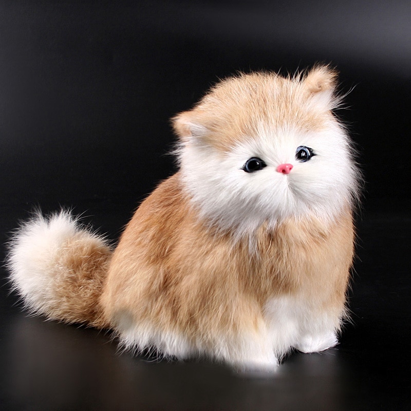 realistic cat plush