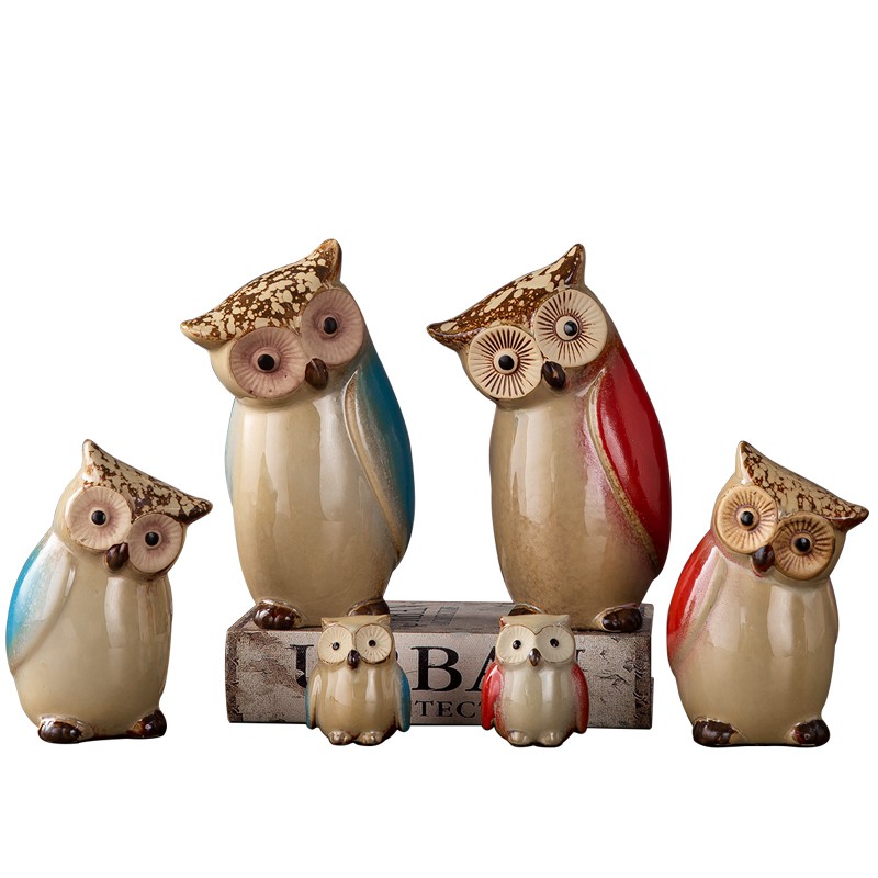 Thy Creative Home Living Room Wine Cabinet Decoration Ornaments American Cute Owl Children S Room Interior Personality S