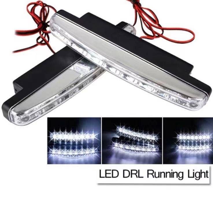 2pc/set ready stock Universal Car LED Daylight DRL Slim Fog Lamp