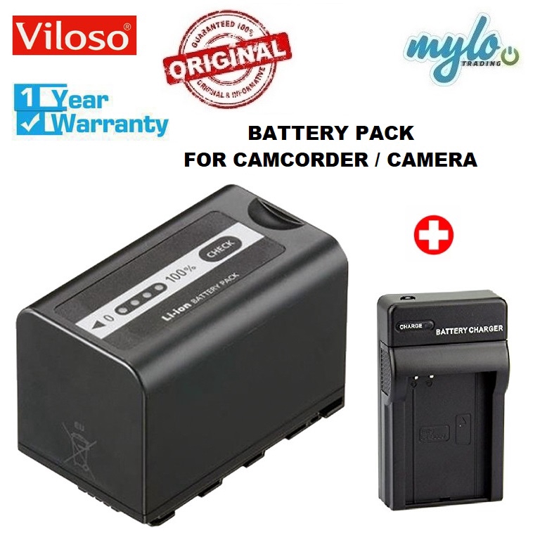 7,4V Li-ION Batterie pour caméscope Powery Batterie pour Panasonic Type VW-VBD58E-K 