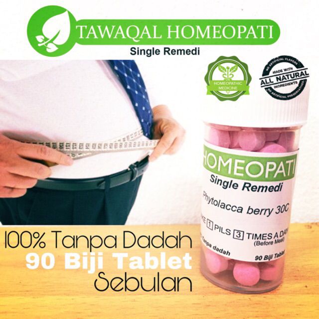 Pil Kurus Homeopathy Shopee Malaysia