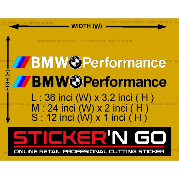 STICKER CUTTING CUSTOM BMW M3 M5 X6 X1