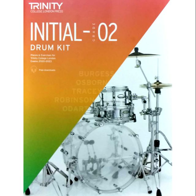 Trinity DRUM KIT Exams 20202023 Initial Grade 2 (Free Shipping