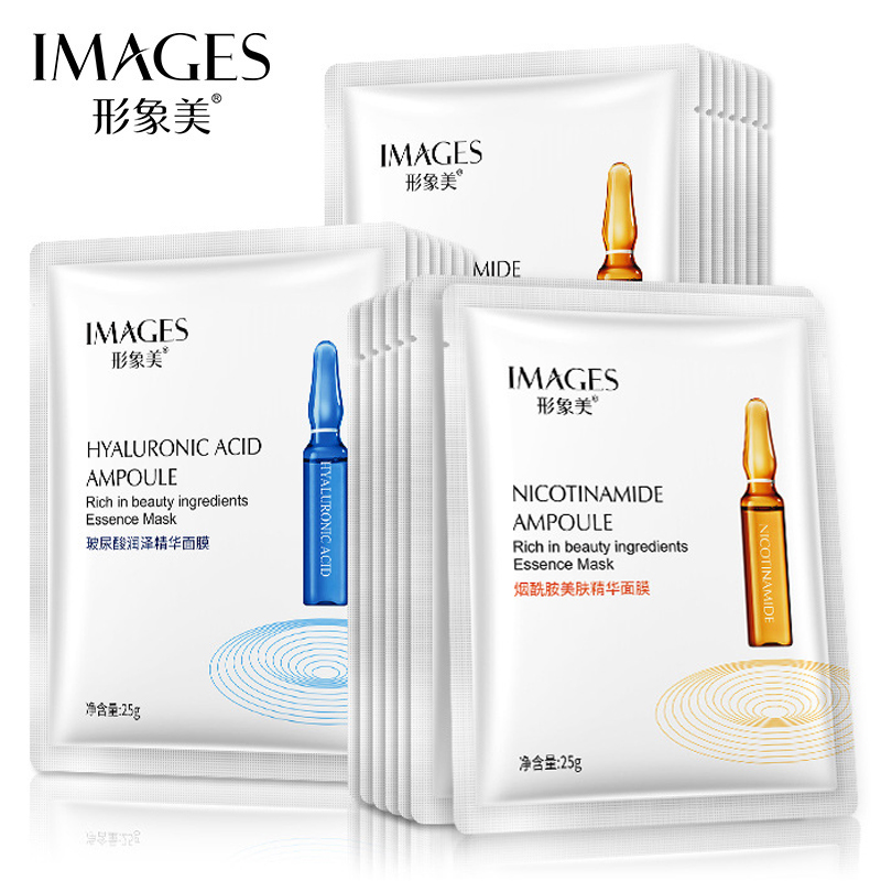 IMAGES Hyaluronic Acid Nicotinamide Ampoule Essence Facial Mask