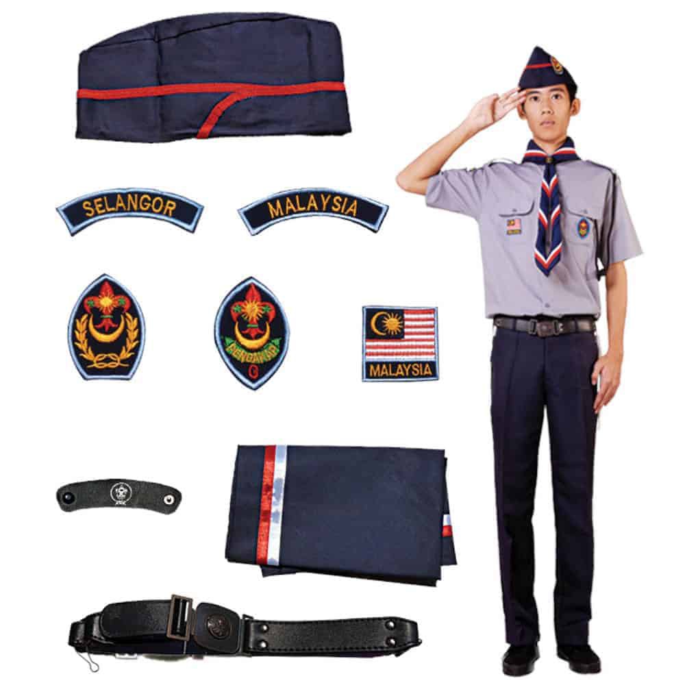  BAJU  KEMEJA PENGAKAP LENGAN PENDEK SERAGAM  SEKOLAH  SCOUT 