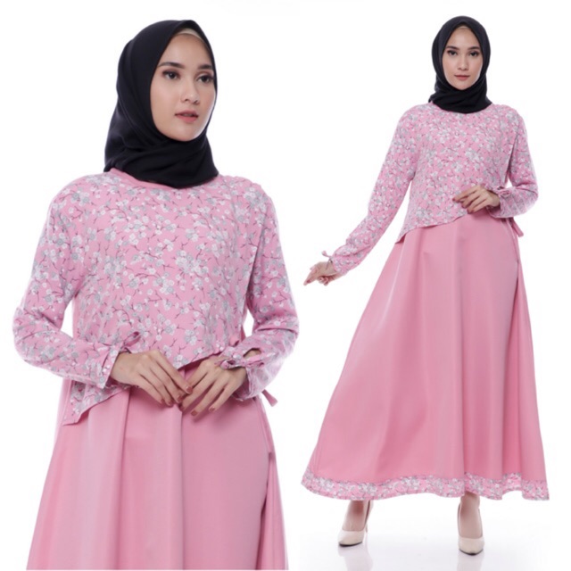 PRE ORDER Baju  Muslimah Fashion Long Dress Tunic Tunik  