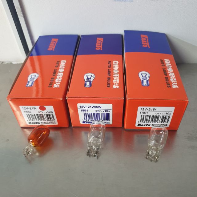 1pcs / Koito JAPAN 12V T20 W21/5W 1891 7443 Bulb Viva Brake light 100% ...