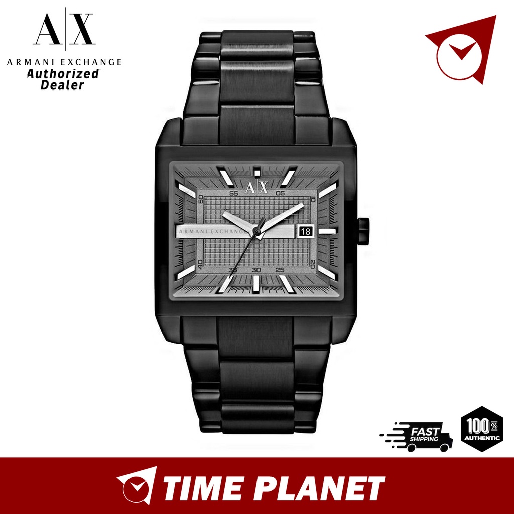 Armani Exchange Smart Black Dial Black Ion-plated Men's Watch AX2202 |  Shopee Malaysia