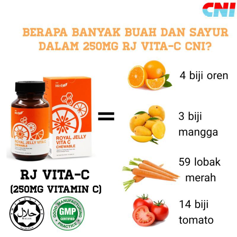 Cni Royal Jelly Vitamin C Chewable Shopee Malaysia