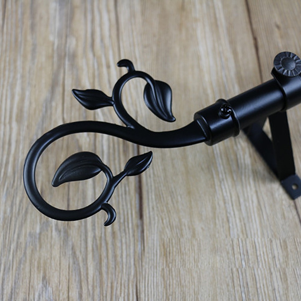 1 Pair Curtain Decorative Pole Rod Finials Ends Heads Caps Rod