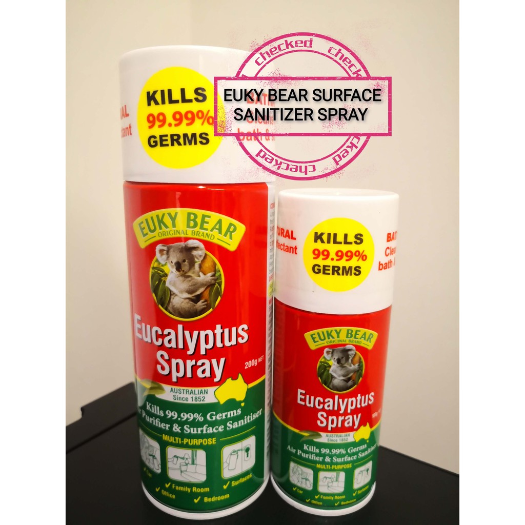 100g Australia Eucalyptus Disinfectant spray (KILLS GERMS 99.99) [ READY STOCK ] same like