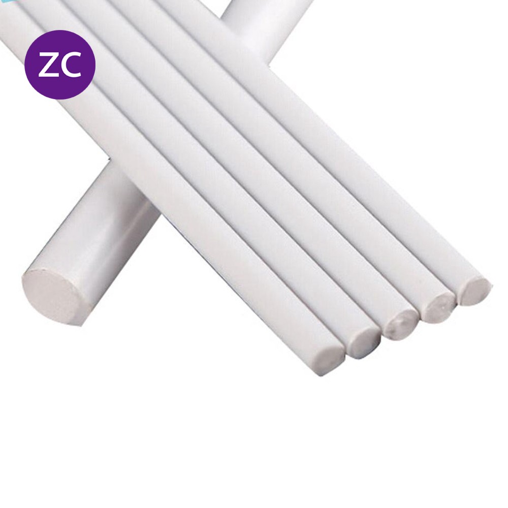 10 x White ABS Plastic Rod Round Solid Bar Model Material 2,3,4,5,6,8mm Dia Size 
