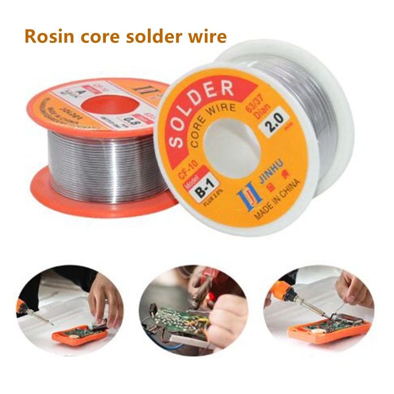 Solder Wire 50G Soldering Wire Lead Wire Rosin Core Flux 0.5MM 1MM