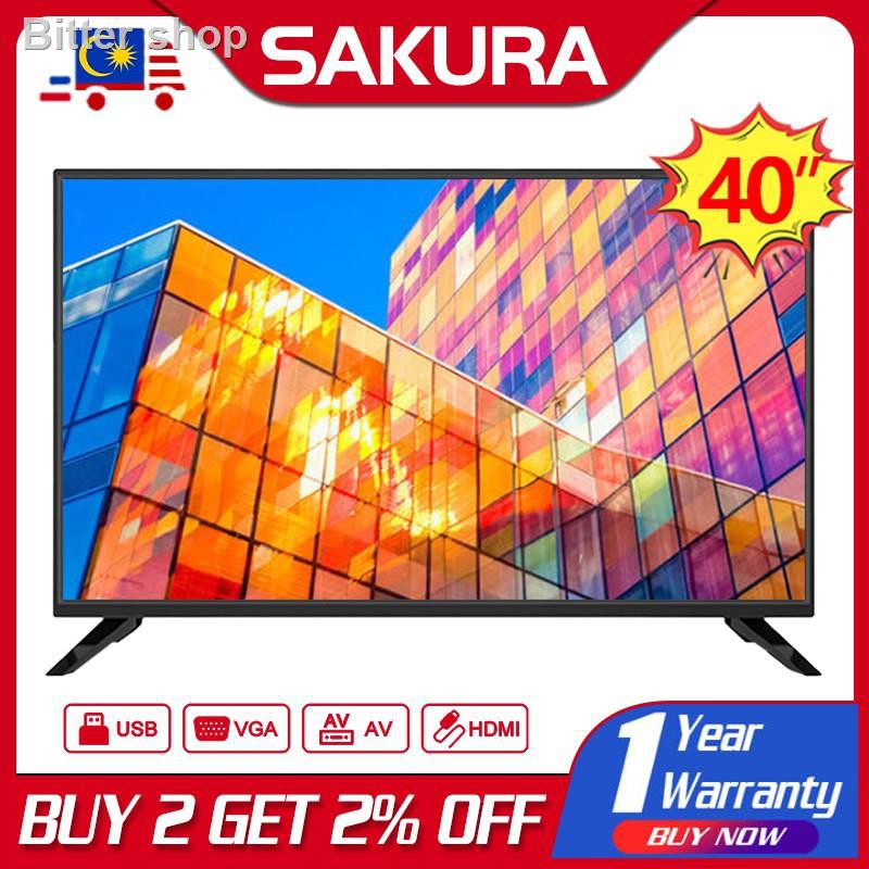 ✣Sakura Digital TV 40 inch Full HD LED (DVBT-2) Built in MYTV