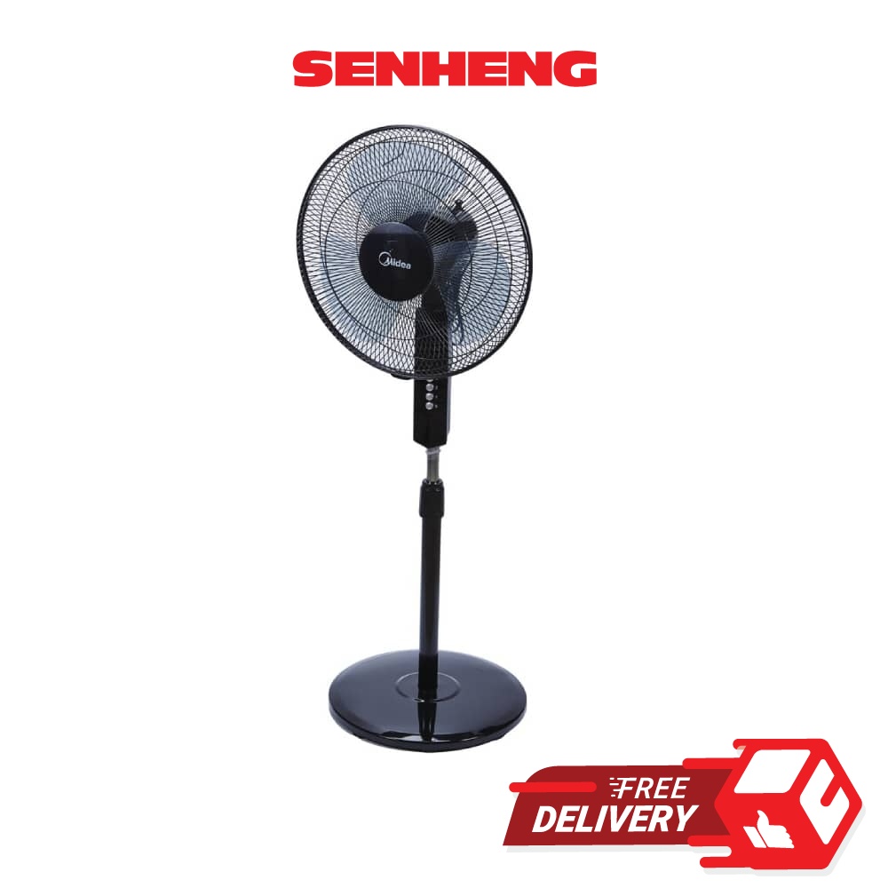 Midea 16 Stand Fan 2 In 1 Adjustable Mf 16fs18c Bk Black Shopee Malaysia