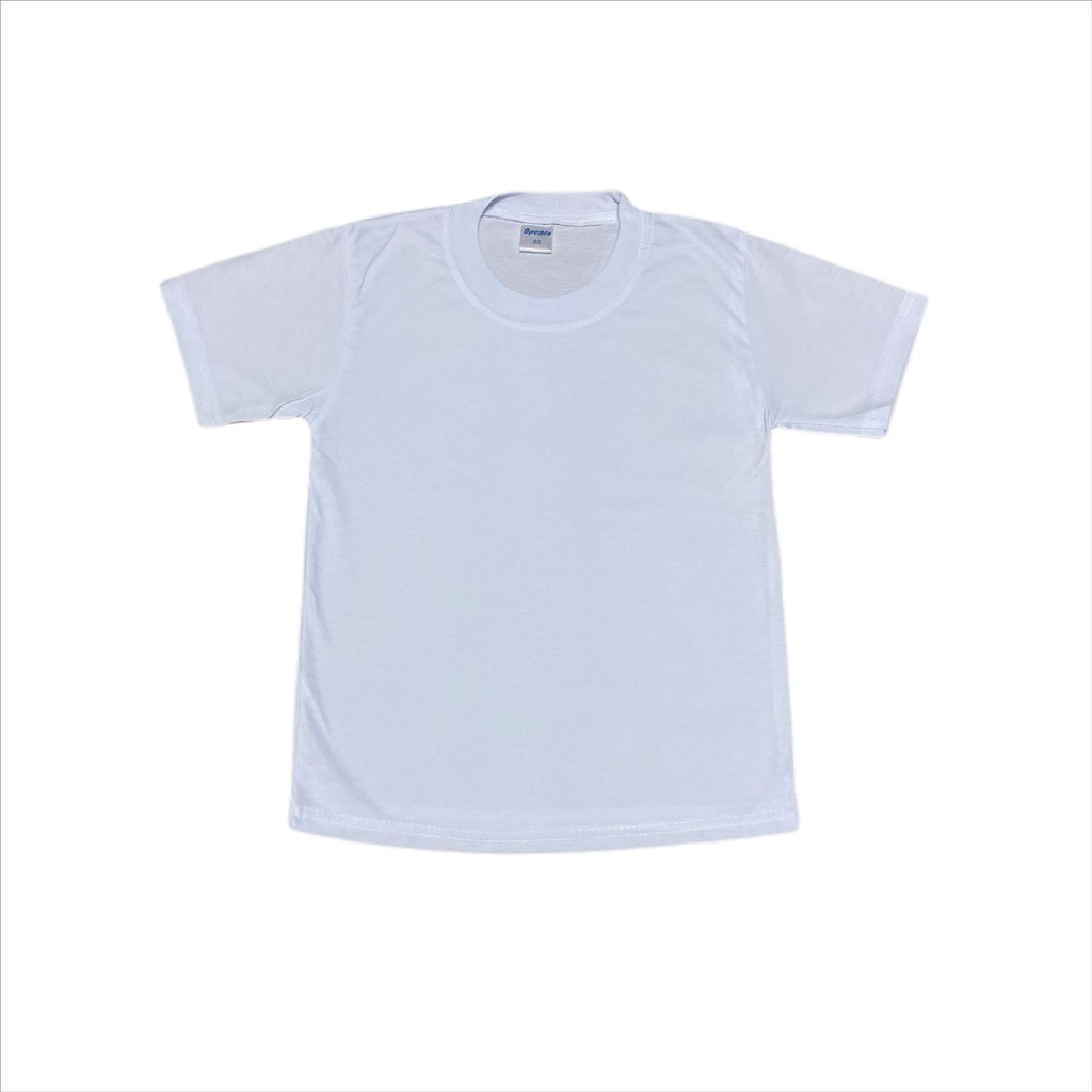 White Shirt / Baju Putih Unisex SIZE : 24 – 54 ( R025 ) Short Sleeve Round Neck School/Lengan Pendek Leher Bulat Sekolah