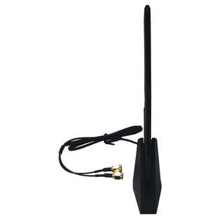 Gigabyte WIFI Antenna 2.4GHz Dual Male RP-SMA Connectors Magnetic Base ...