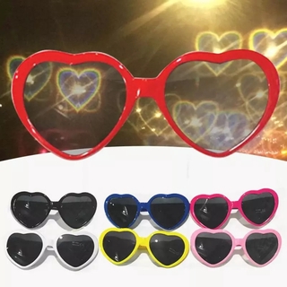 Love Special Effects Heart Shape Sunglasses/Light Change To Heart Lenses PC Frame Glasses/Adults Colorful Party Supplies