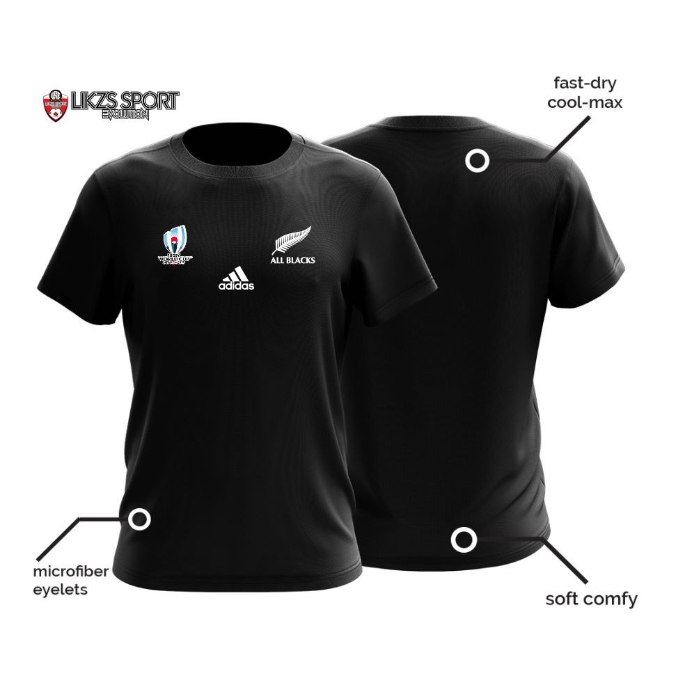All Black Rugby Jersey - (WC2019+Add) | Shopee Malaysia