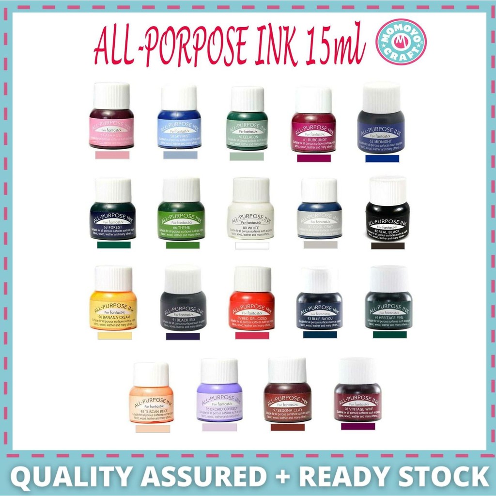 Tsukineko ALLPURPOSE INK 15ml 19 COLOR Shopee Malaysia
