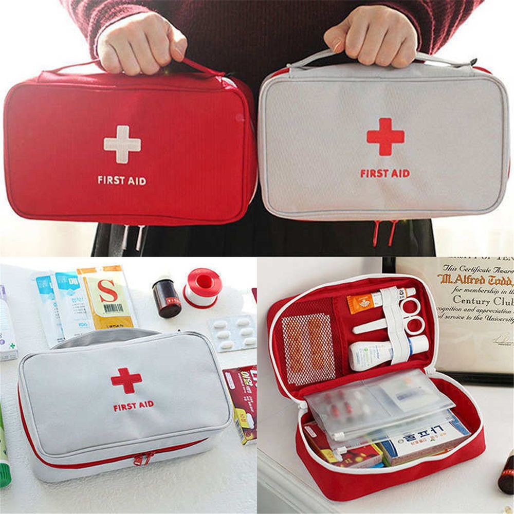 Travel First Aid Kit Bag Home Emergency Medical Survival Rescue Beg