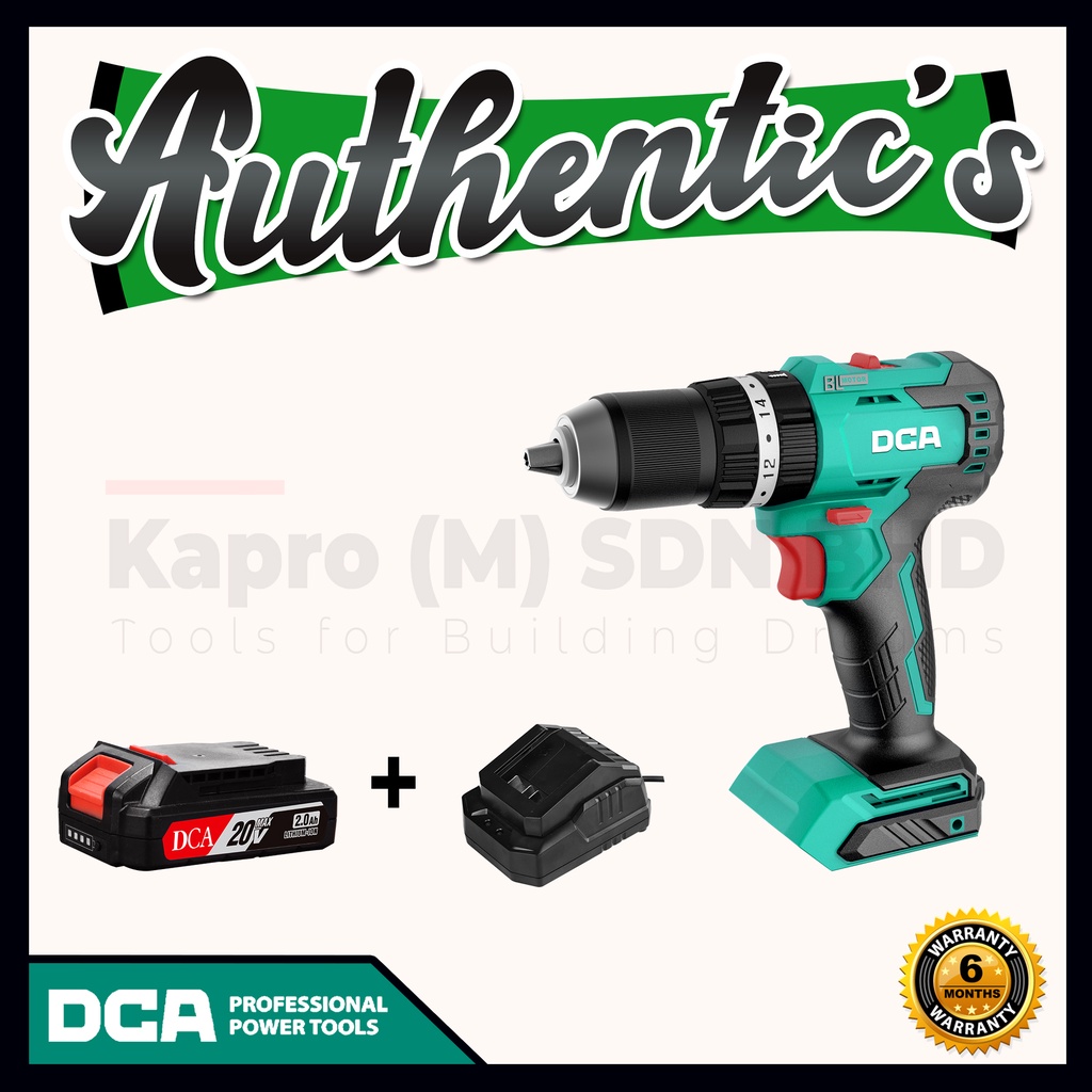 DCA 20V MAX Cordless Brushless Driver/ Hammer Drill ADJZ2050i Shopee Malaysia
