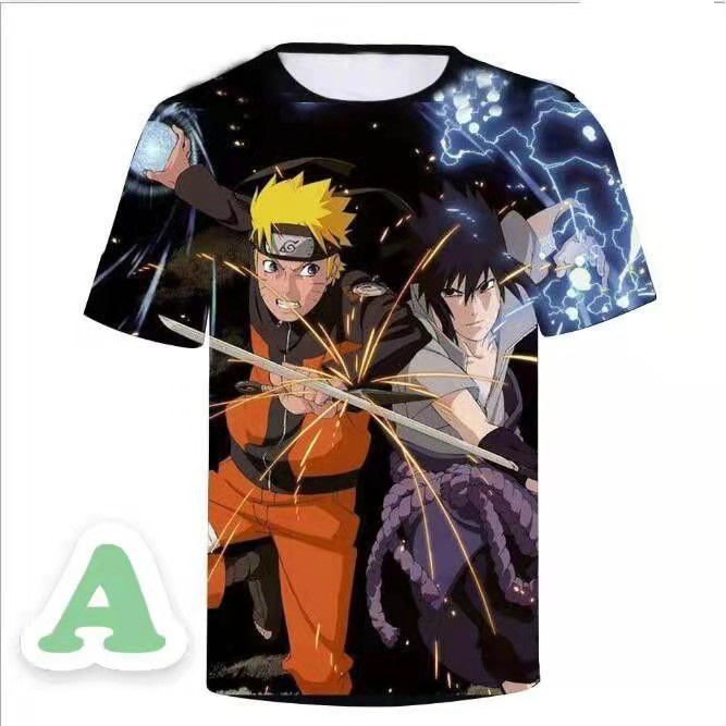 Kids Boy T-Shirts Naruto Realistic 3D Design Graphic Tees Anime ...