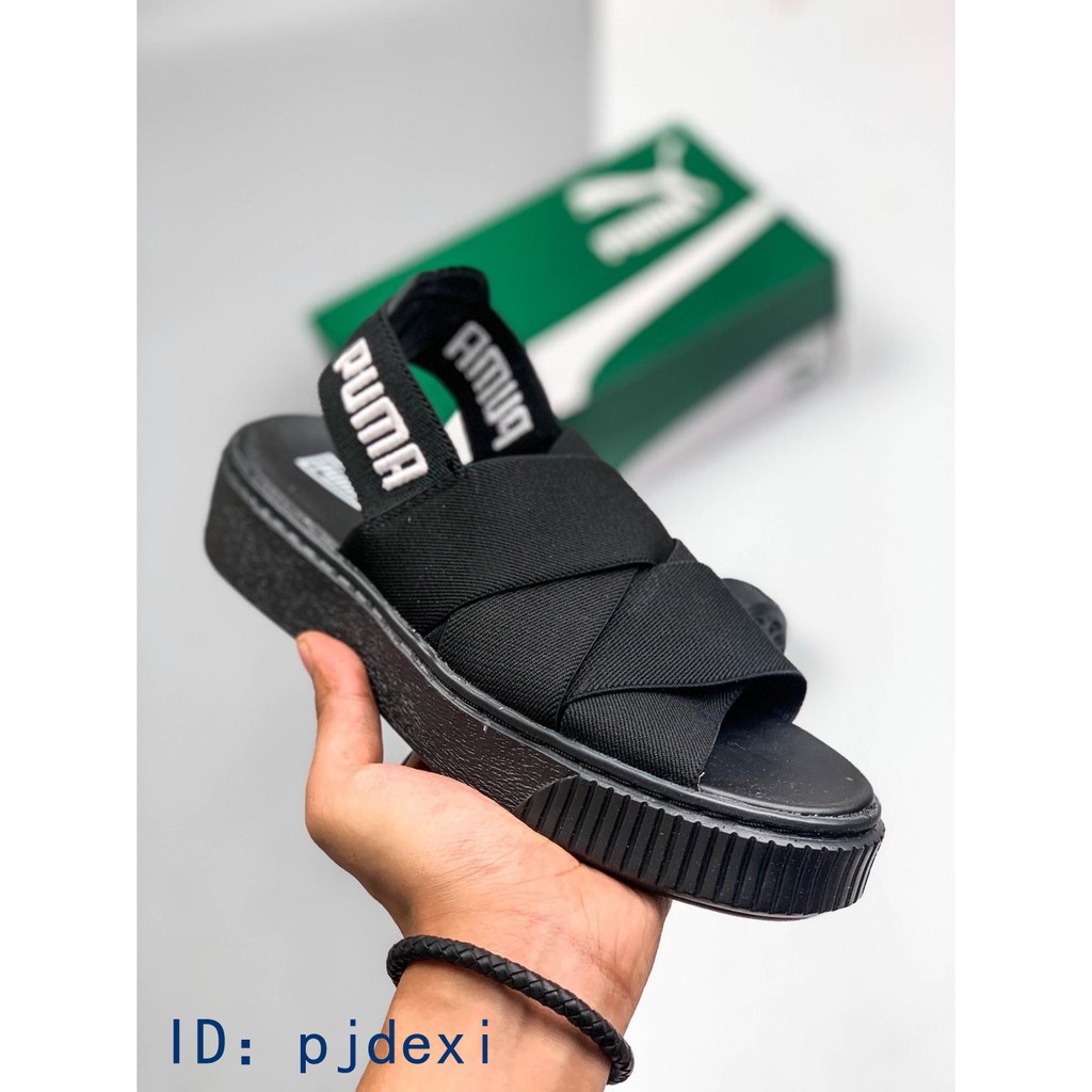 platform puma sandals