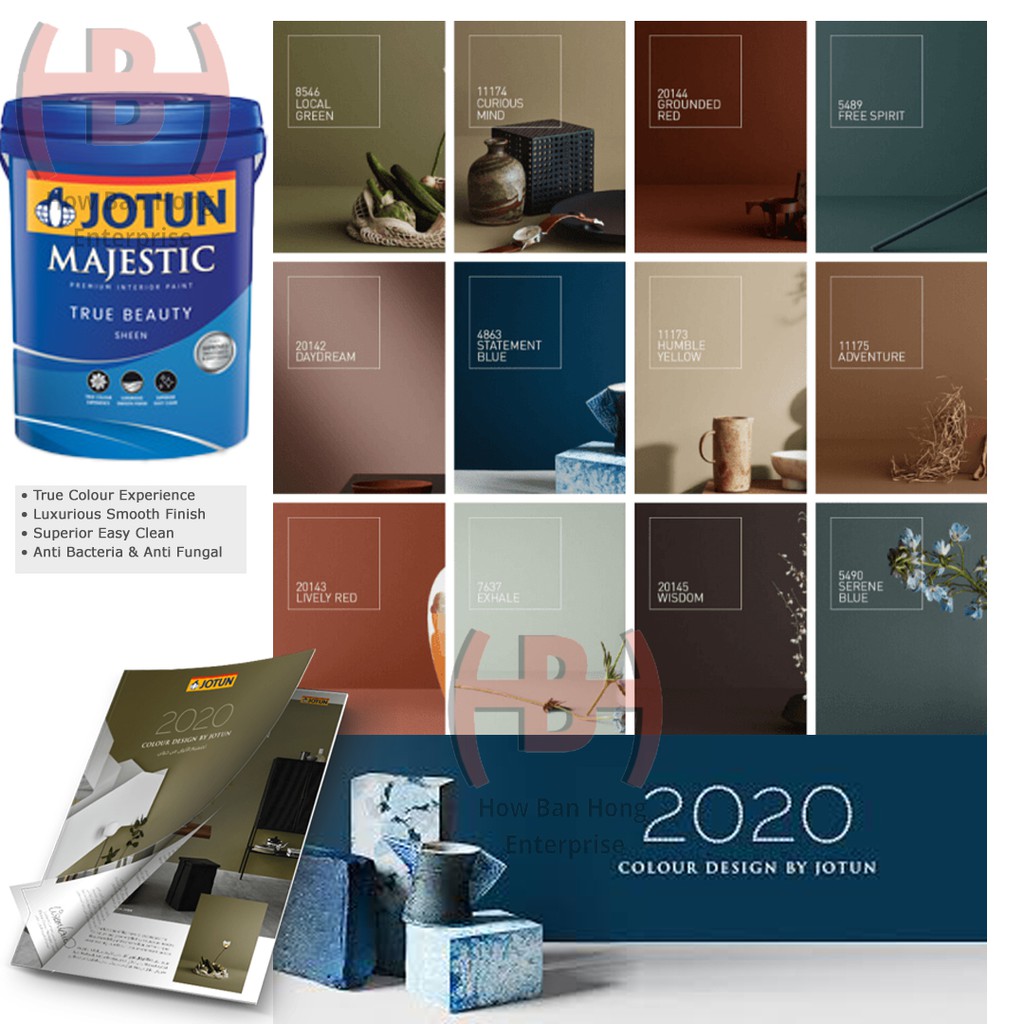 HB Hardware🌸Color 2020🌸1L Jotun Majestic True Beauty Sheen / Cat