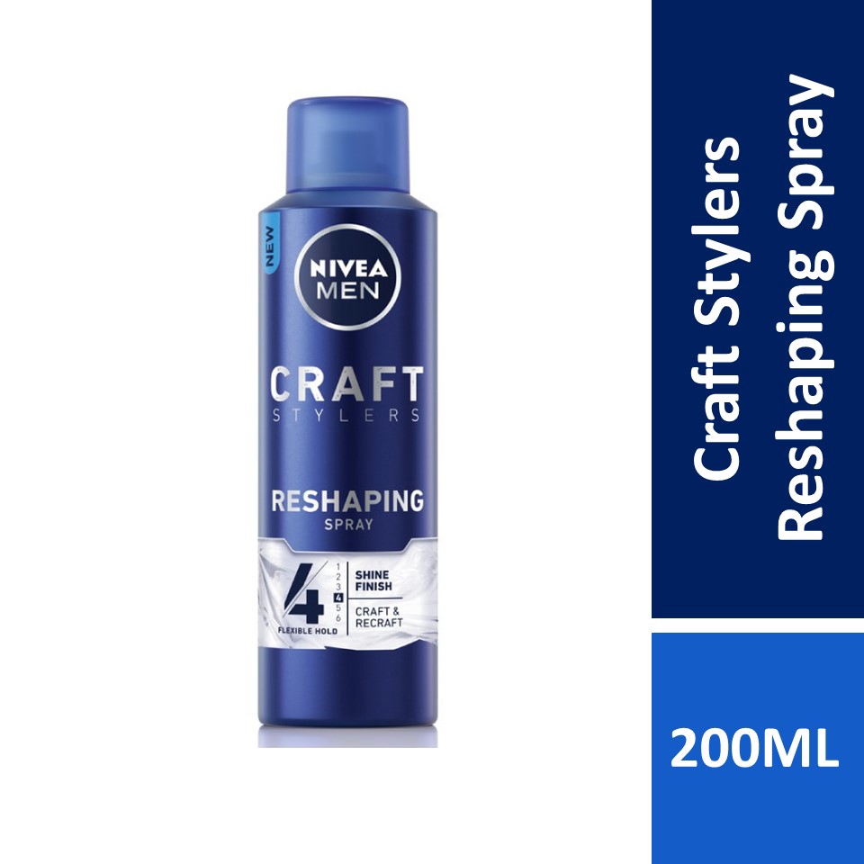 NIVEA Men Craft Stylers Hair - Spray 200ml | Hair Gel | Hair Gel | Hair Wax  | Hair Cream | Shopee Malaysia