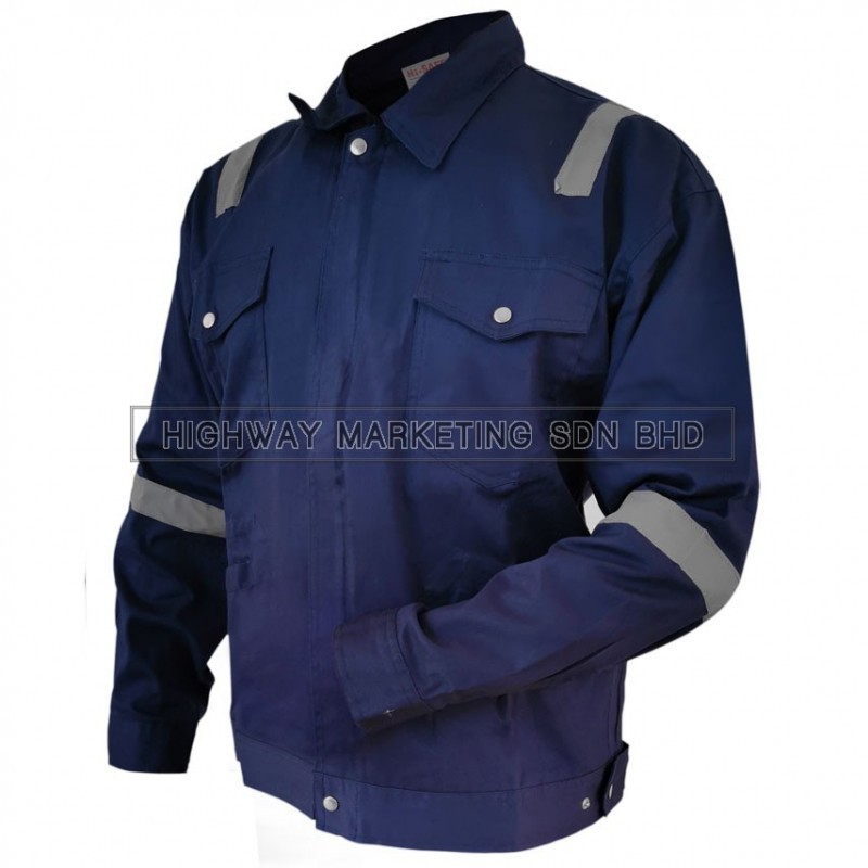 Hi-Safe Safety Reflective Workwear Jacket Dark Blue/Blue/Red M - 4XL ...