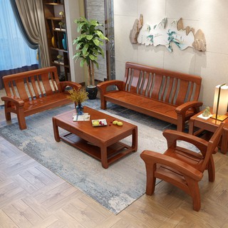Katil sofa kayu pepejal Cina moden perabot rumah perabot 1 Katil sofa kayu pepejal Cina moden perabot rumah perabot 1