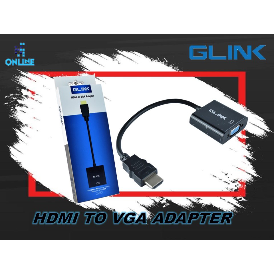 GLINK GL019 HDMI TO VGA CONVERTER ADAPTER SUPPORT RESOLUTION UP TO