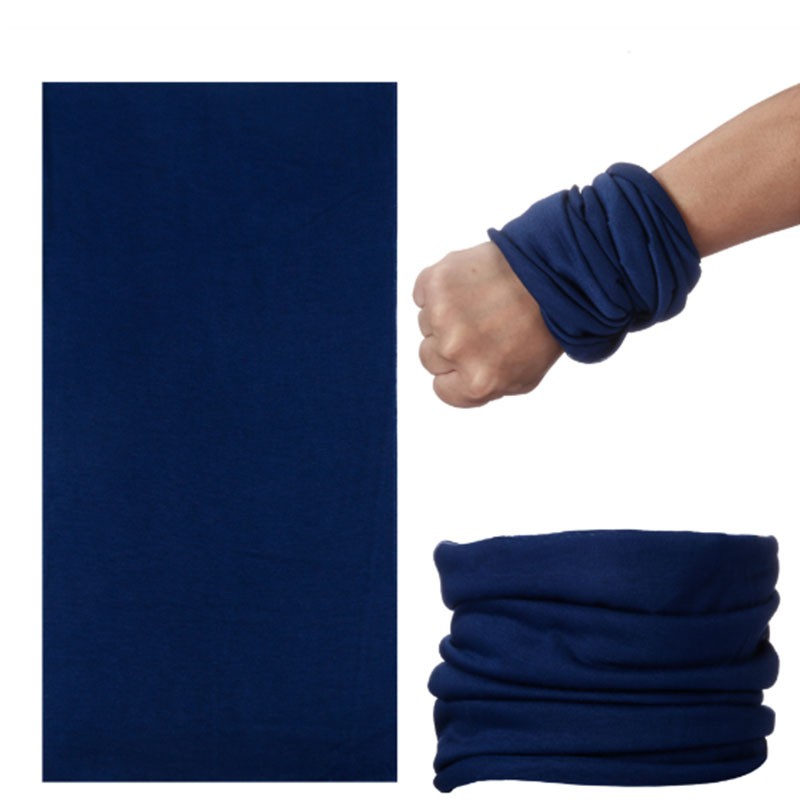 Multi Versatile Outdoor Headwear Scarf Solid Plain Color Bandana Mask Neck Tube Sun Protection Quality - Image 4