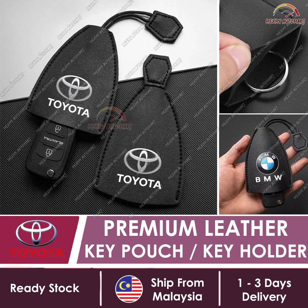 Toyota Leather Key Holder Key Pouch Cover Car Key Protector Vios Veloz