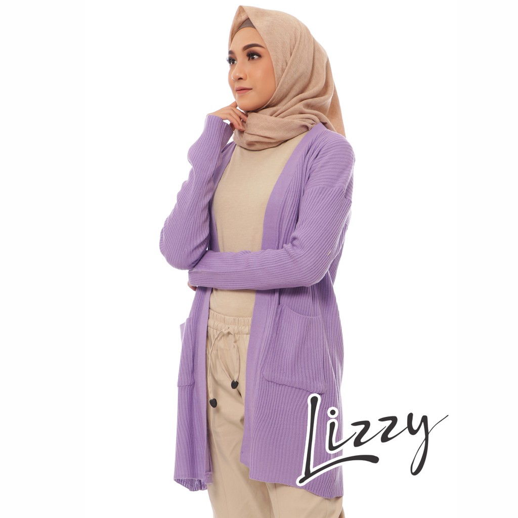 lilac long cardigan