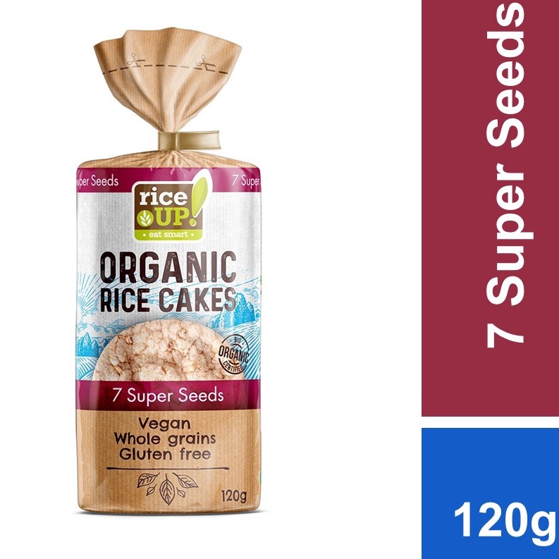 Rice Up Brown Rice Cakes With 7 Super Seeds, 120g Shopee Malaysia