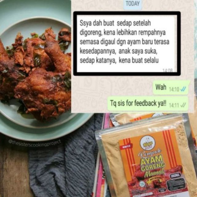 Rempah Ayam Goreng Mamak By Meya Food Shopee Malaysia